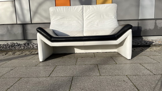 Image 1 of Cor Design Sofa leer zwart-wit