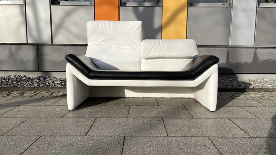 Image 1 of Cor Design Sofa leer zwart-wit