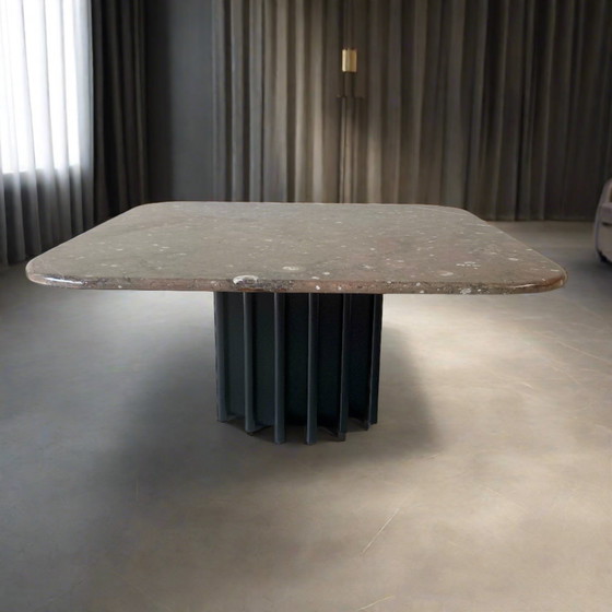 Image 1 of Heinz Lilienthal fossiel design salontafel 1980