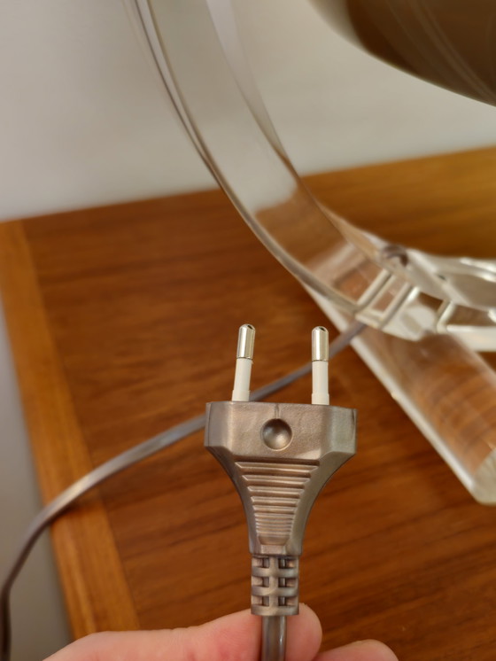 Image 1 of Vintage Space Age Tafellamp Bureaulamp Lamp Dijkstra Guzzini Plexiglas  