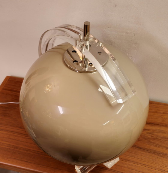 Image 1 of Vintage Space Age Tafellamp Bureaulamp Lamp Dijkstra Guzzini Plexiglas  