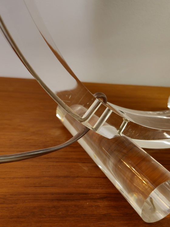 Image 1 of Vintage Space Age Tafellamp Bureaulamp Lamp Dijkstra Guzzini Plexiglas  