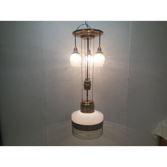 Image 1 of Vintage Jugendstil kroonluchter, Tsjecho-Slowakije 1910