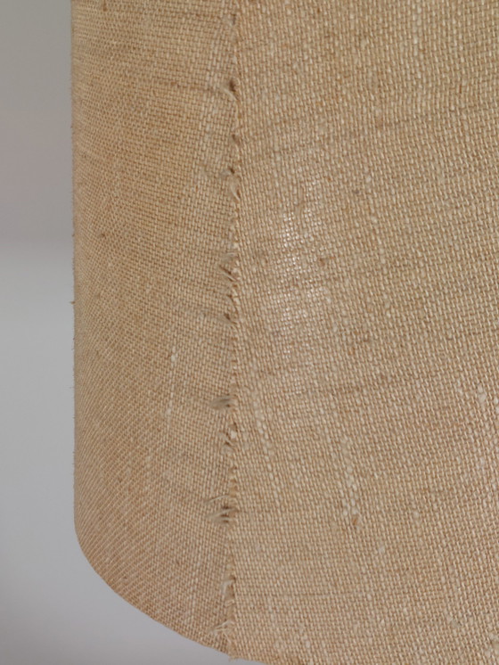 Image 1 of Grote Mid Century vintage teakhouten tafellamp