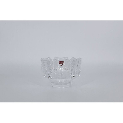 Vintage kristallen Corona Schaal van Lars Hellsten voor Orrefors, Scandinavisch 1970