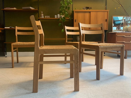 4x Skovmand Andersen eetkamerstoelen