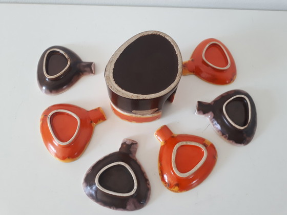Image 1 of Strehla keramieke 70's vintage Tapas set