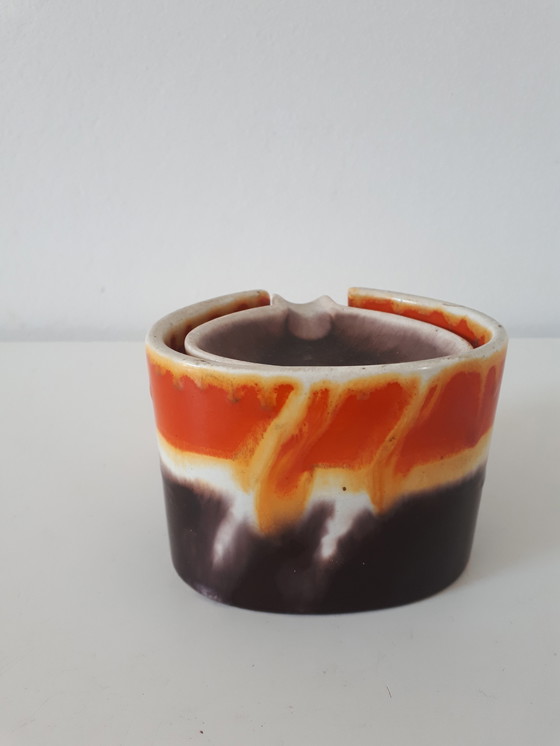 Image 1 of Strehla keramieke 70's vintage Tapas set