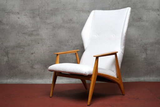 Duitse vleugelfauteuil Mid-Century