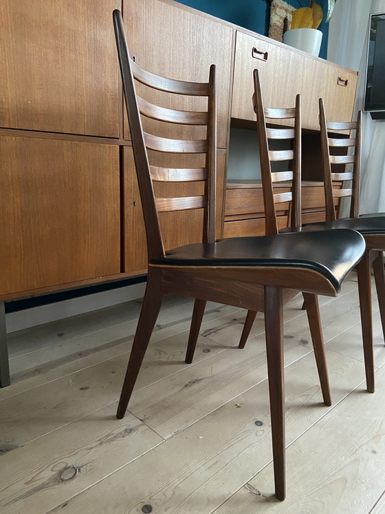 Image 1 of 3 x vintage ladderstoelen