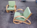 2x Rohe Noordwolde vintage fauteuils
