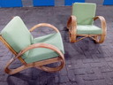 2x Rohe Noordwolde vintage fauteuils