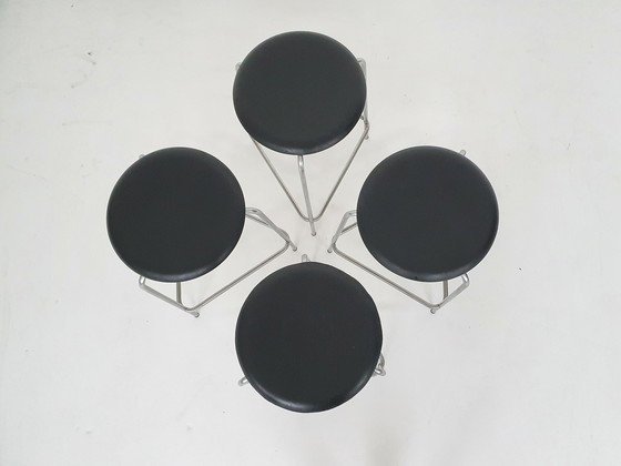 Image 1 of Arne Jacobsen voor Fritz Hansen "M3170" krukken, Denemarken, 1967