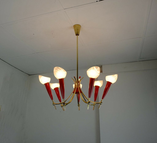 Vintage hanglamp spoetnik jaren 50