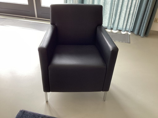 4x Moroso steel armchair