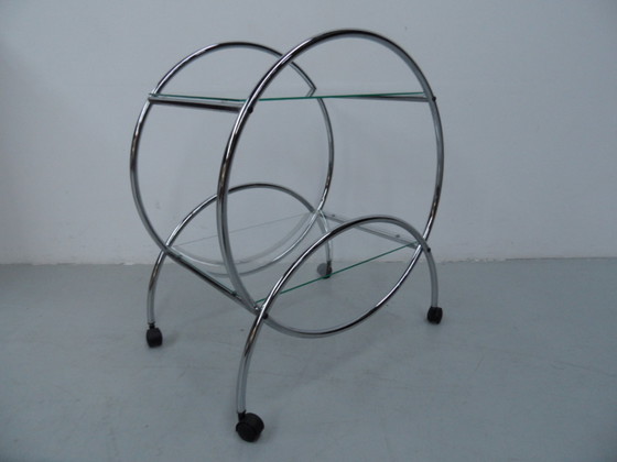 Image 1 of Vintage chrome trolley