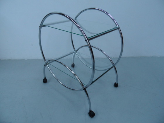 Image 1 of Vintage chrome trolley