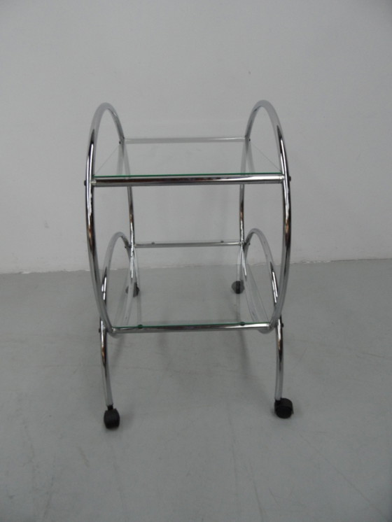 Image 1 of Vintage chrome trolley