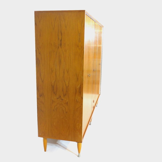 Image 1 of Grote Vintage Kledingkast In Teak Jaren 60