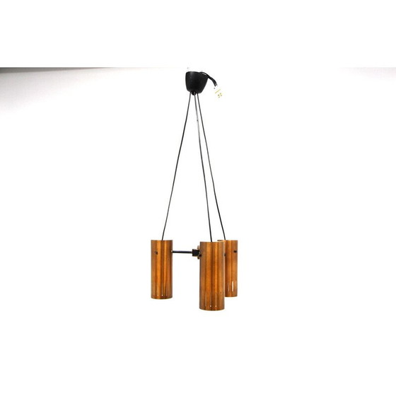 Image 1 of Vintage teakhouten hanglamp, Zweden 1950