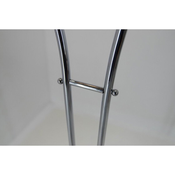 Image 1 of Art Deco vintage vloerlamp met twee opaline glazen kappen, jaren 1940