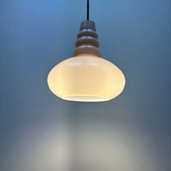 Image 1 of Peill & Putzler Hanglamp - Zeldzaam Licht Roze - 1960