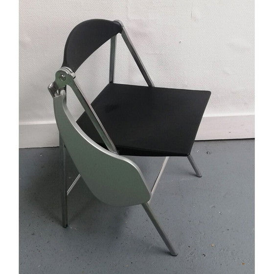 Image 1 of Donald vintage klapstoel met plank van Poltrona Frau