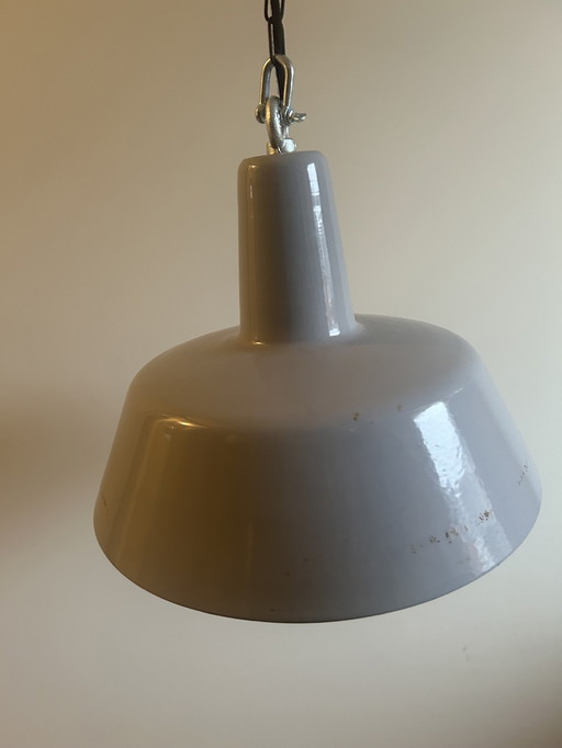 Vintage Emaillelamp