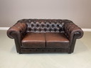 Vintage Chesterfield 2 zits bank