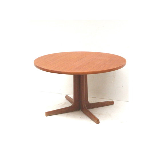 Image 1 of Grote Vintage Verlengbare Ovalen Eettafel Van Glostrup Gemaakt In De Jaren ’60