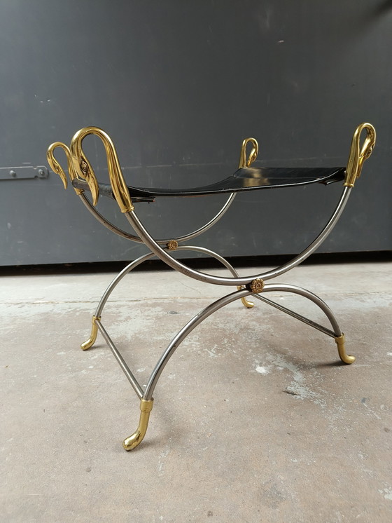 Image 1 of Vintage swan stool