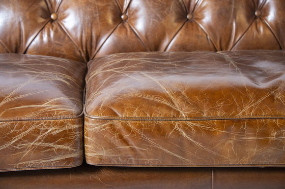 Image 1 of Vintage Chesterfield 2,5 bank cognac