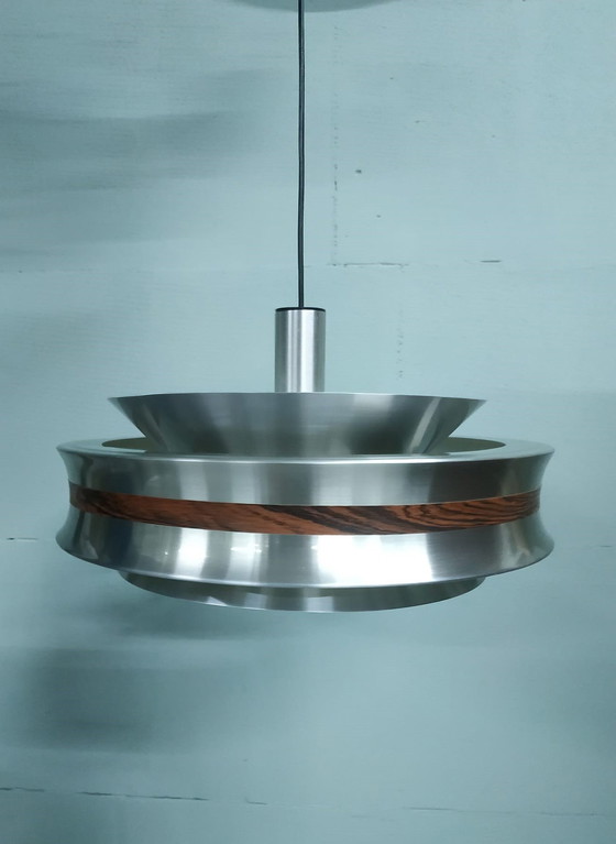 Image 1 of Vintage Scandinavische Stijl Aluminum Ringlamp 