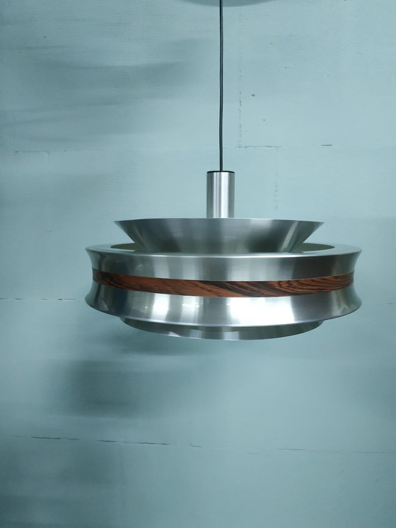 Image 1 of Vintage Scandinavische Stijl Aluminum Ringlamp 