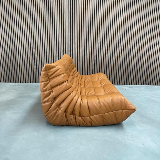 Image 1 of Ligne Roset Togo Cognac Leder 3 Zits