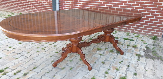 Image 1 of Top Conditie Nieuwstaat Barok Uitschuifbaar Eetkamer Tafel 