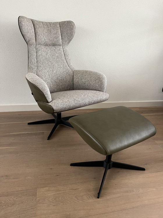 Image 1 of 2x Goossens fauteuil + hocker