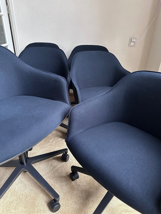 Image 1 of 6X Vitra Softshell Chair, Vijfsteronderstel