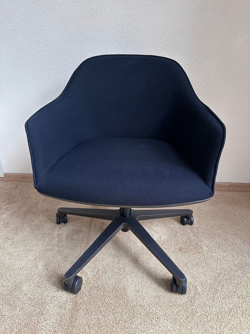 6X Vitra Softshell Chair, Vijfsteronderstel