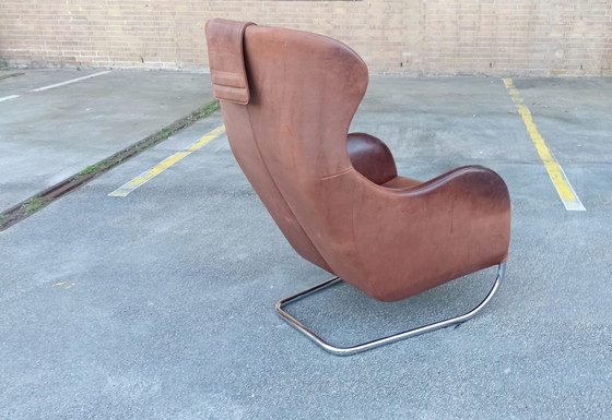 Image 1 of Wittmann 'Joly' leren fauteuil, Cognac