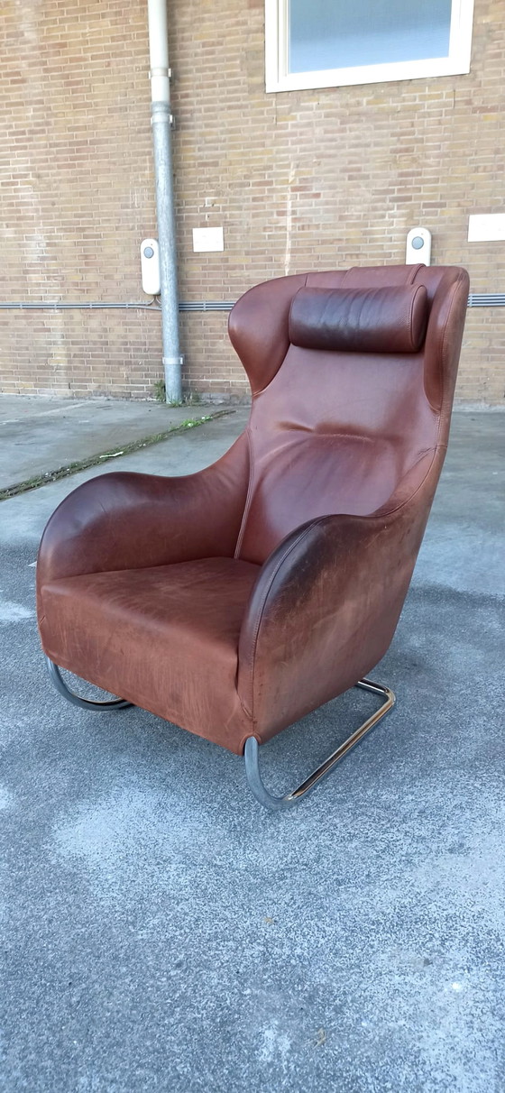 Image 1 of Wittmann 'Joly' leren fauteuil, Cognac