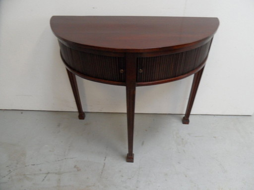 Vintage Mahonie Halve Maan Tafel