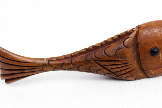 Image 1 of Vintage houten "Poisson" flesopener, Frankrijk 1960