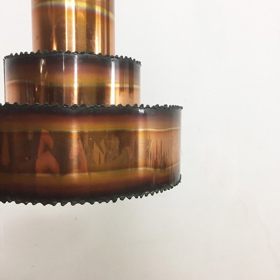 Image 1 of Vintage metalen brutalistische hanger van Sven Aage Holm Sorensen voor Holm Sørensen en Co, Denemarken 1960