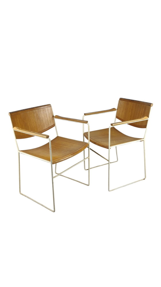 Image 1 of Design Eetkamerstoelen Arco 1980S