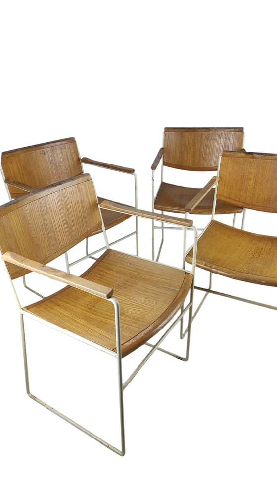 Image 1 of Design Eetkamerstoelen Arco 1980S