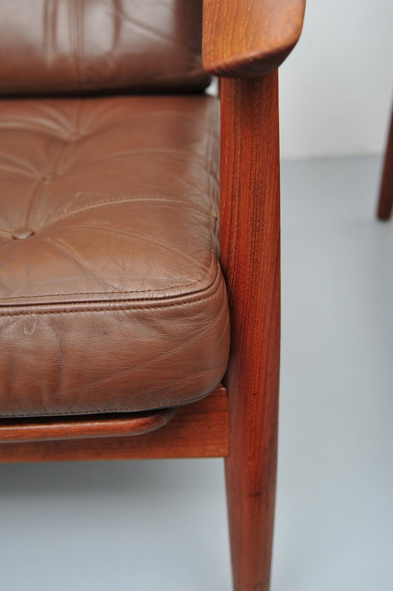 Image 1 of Arne Vodder fauteuil model FD 164 in teak voor France & Son 1960