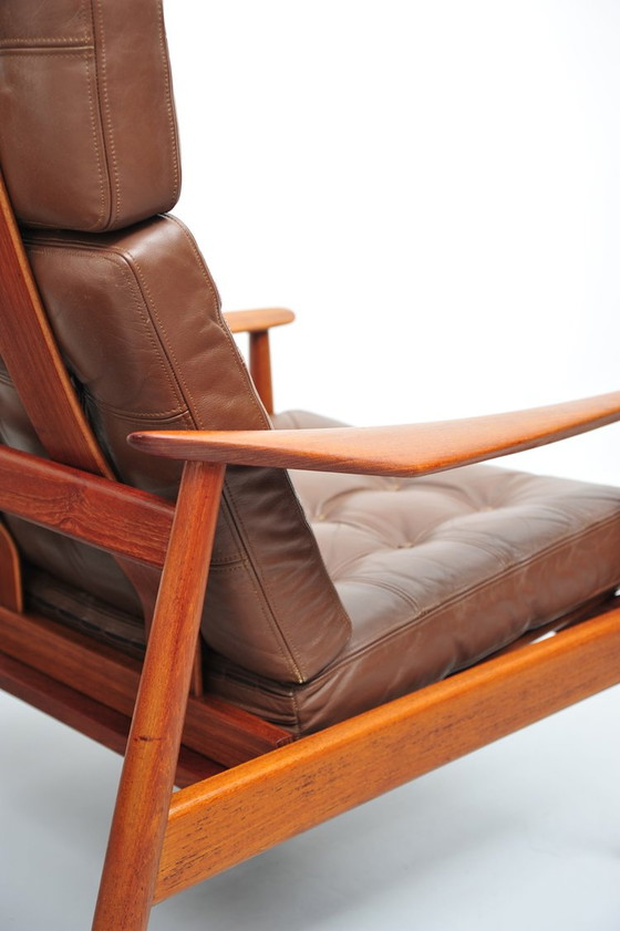 Image 1 of Arne Vodder fauteuil model FD 164 in teak voor France & Son 1960