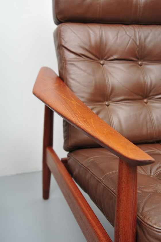 Image 1 of Arne Vodder fauteuil model FD 164 in teak voor France & Son 1960