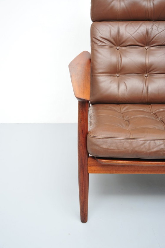 Image 1 of Arne Vodder fauteuil model FD 164 in teak voor France & Son 1960